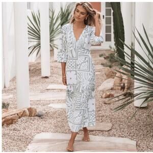 NWT Petal & Pup Linen Midi Dress